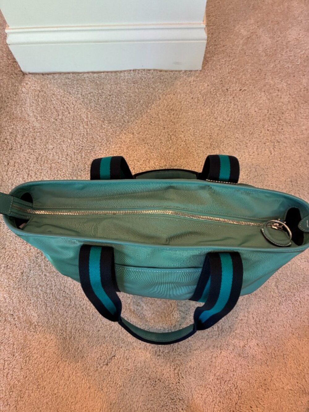 Coach NYL Ellis Tote Blue Green Multi - Picture 7 of 15